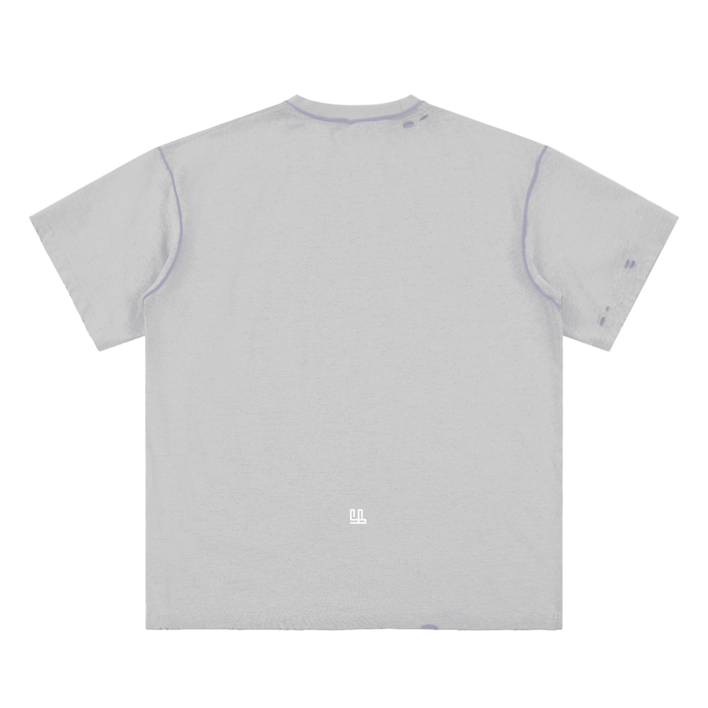 Fearless Apparel Line Hand-frayed Reversible T-shirt