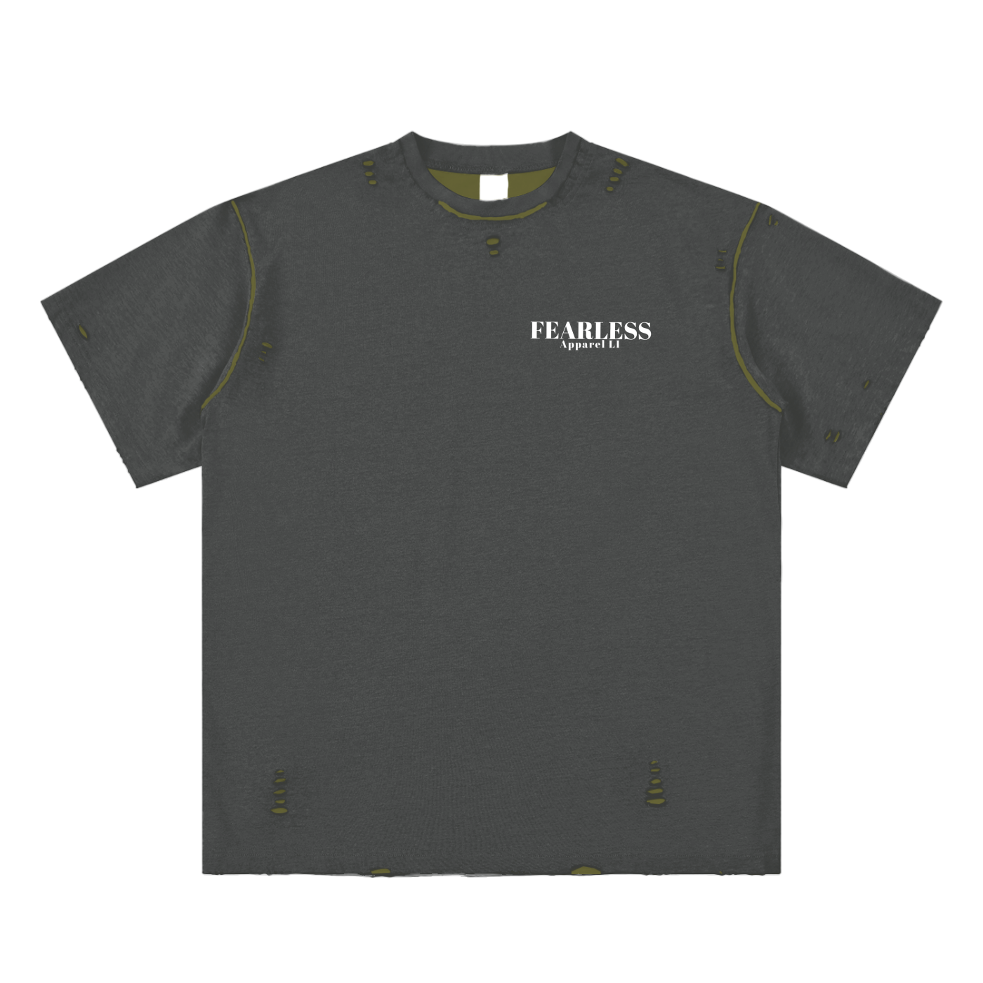 Fearless Apparel Line Hand-frayed Reversible T-shirt