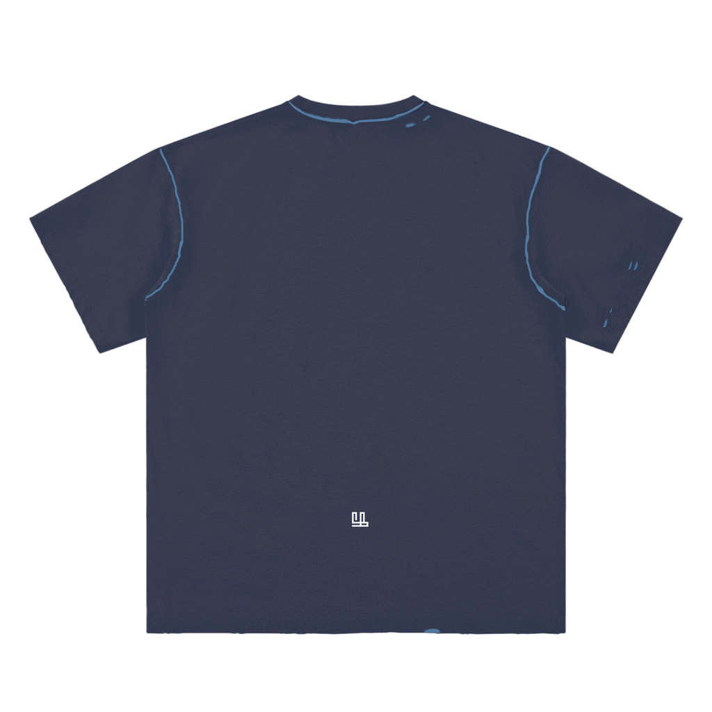 Fearless Apparel Line Hand-frayed Reversible T-shirt