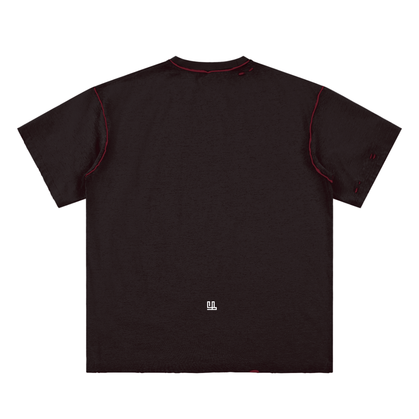 Fearless Apparel Line Hand-frayed Reversible T-shirt