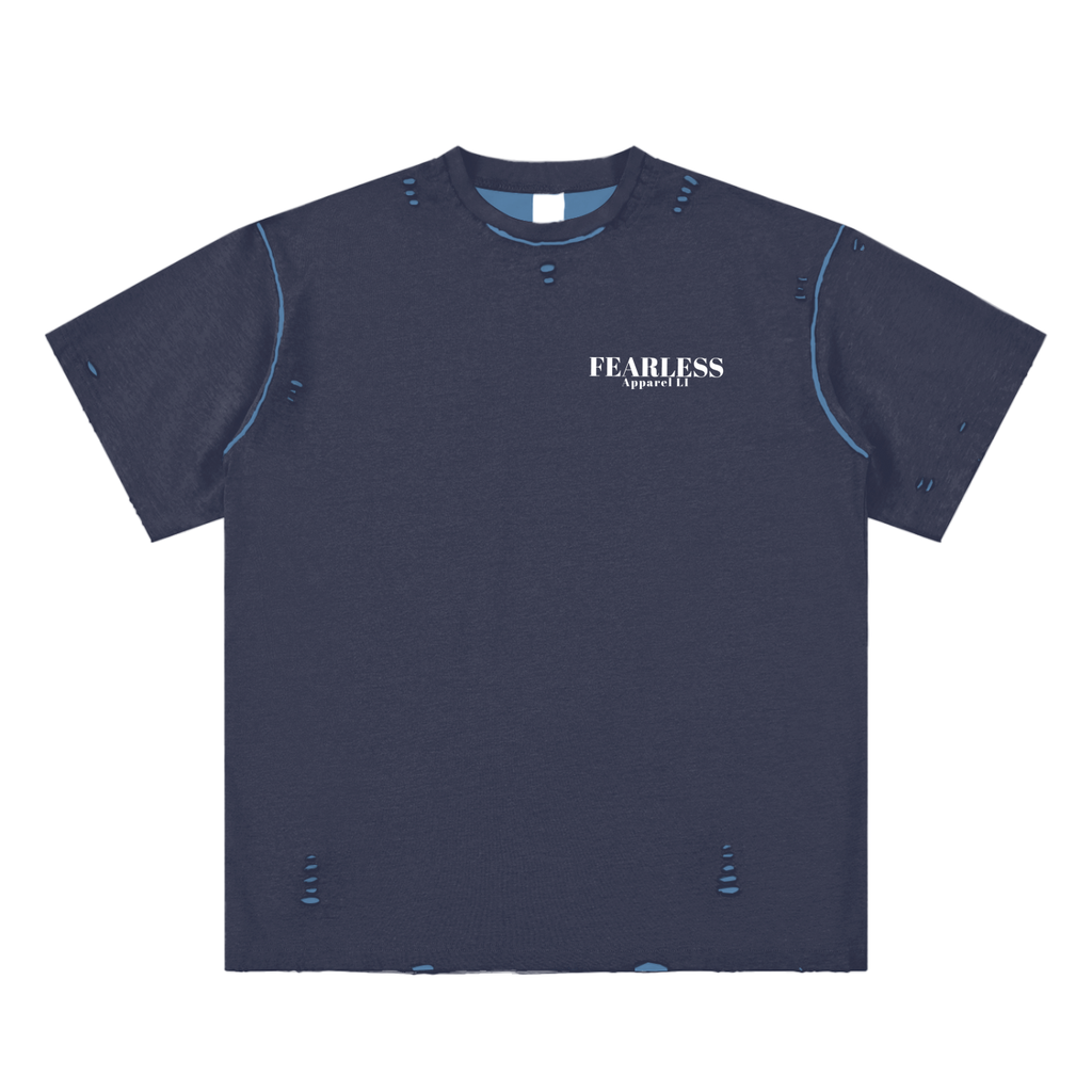 Fearless Apparel Line Hand-frayed Reversible T-shirt