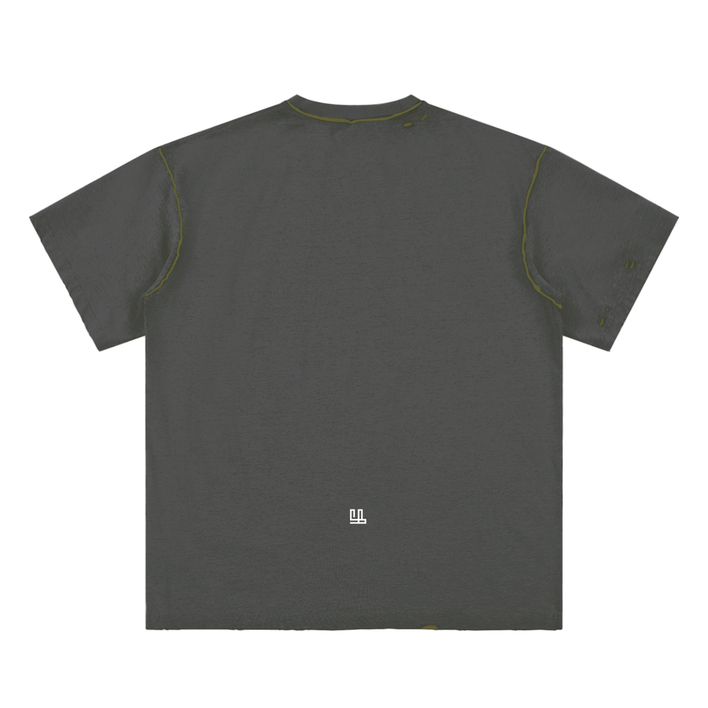Fearless Apparel Line Hand-frayed Reversible T-shirt