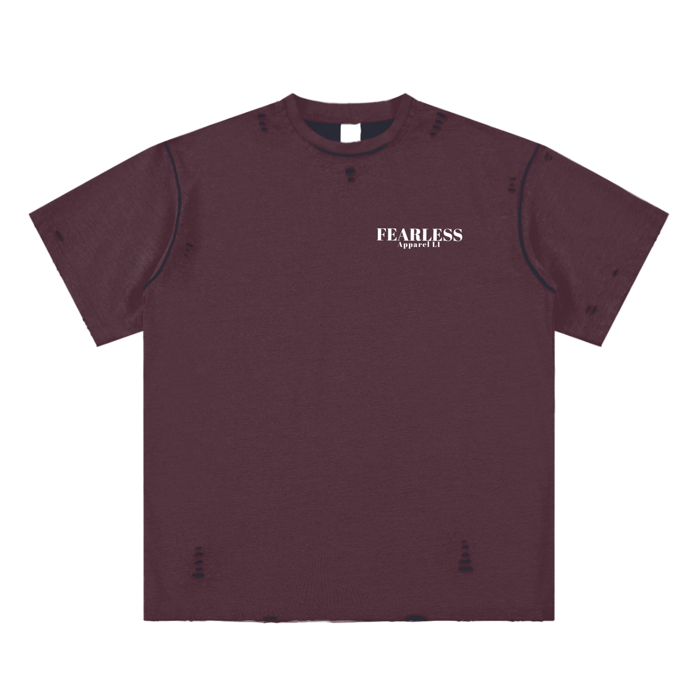 Fearless Apparel Line Hand-frayed Reversible T-shirt